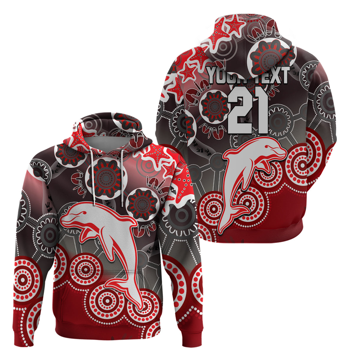 custom-personalised-2023-redcliffe-dolphins-rugby-hoodie