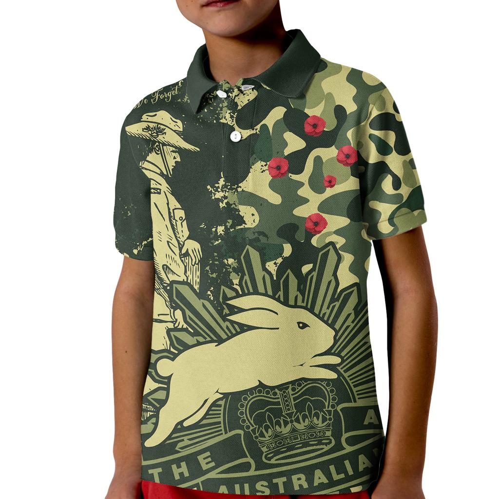 nrl-anzac-2023-rabbitohs-kid-polo-shirt-camouflage