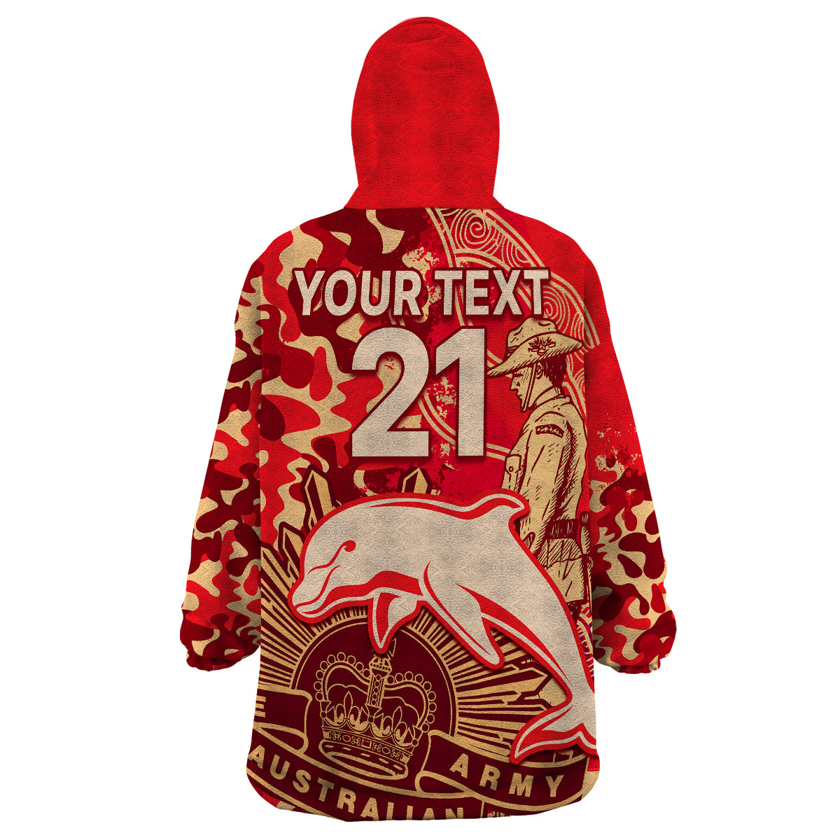 custom-text-and-number-nrl-anzac-2023-dolphins-wearable-blanket-hoodie-camouflage