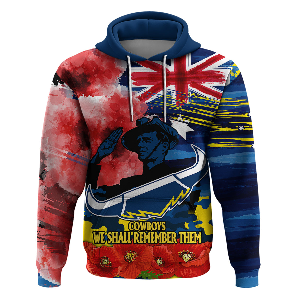 custom-personalised-anzac-cowboys-rugby-hoodie-we-shall-remember