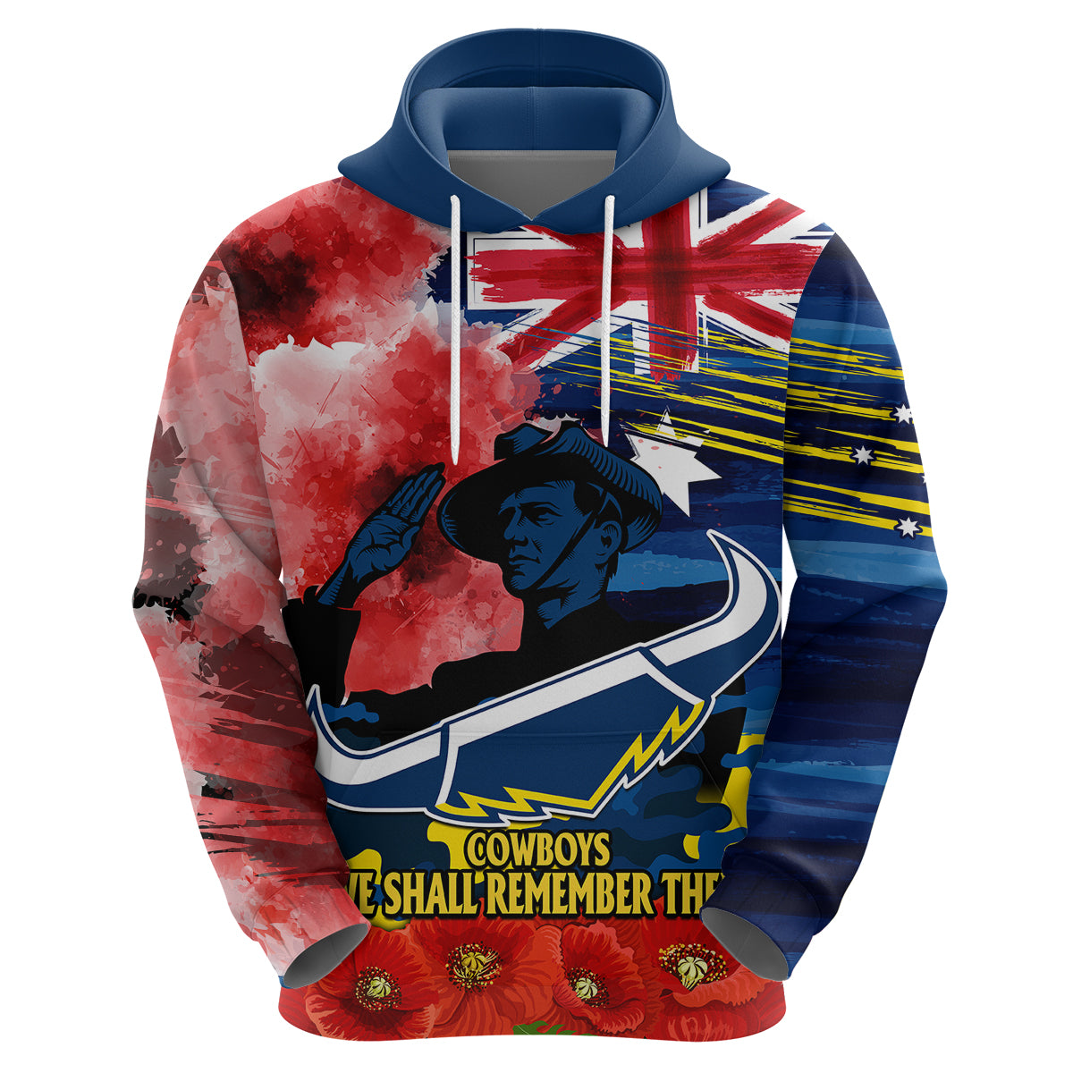 custom-personalised-anzac-cowboys-rugby-hoodie-we-shall-remember