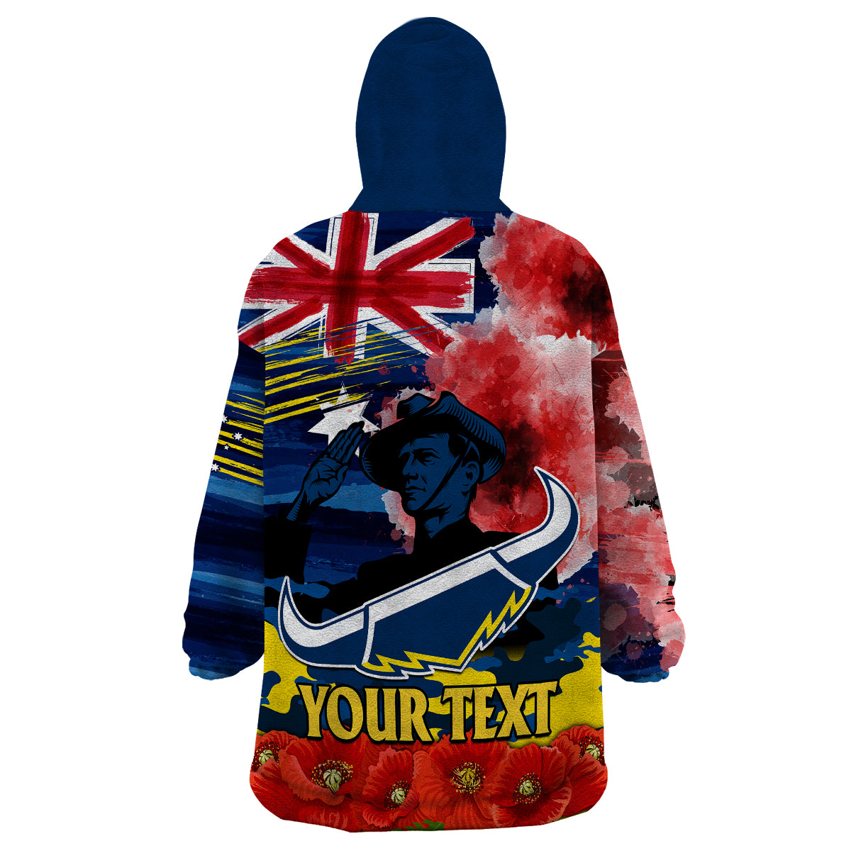 custom-personalised-anzac-cowboys-rugby-wearable-blanket-hoodie-we-shall-remember