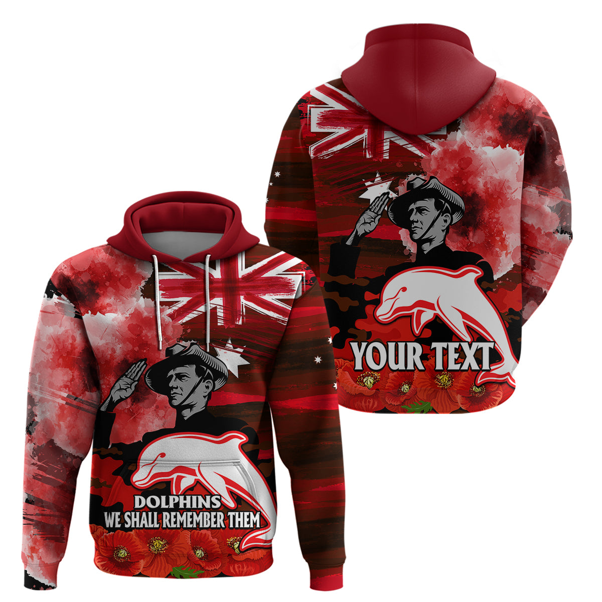 custom-personalised-anzac-dolphins-rugby-hoodie-we-shall-remember