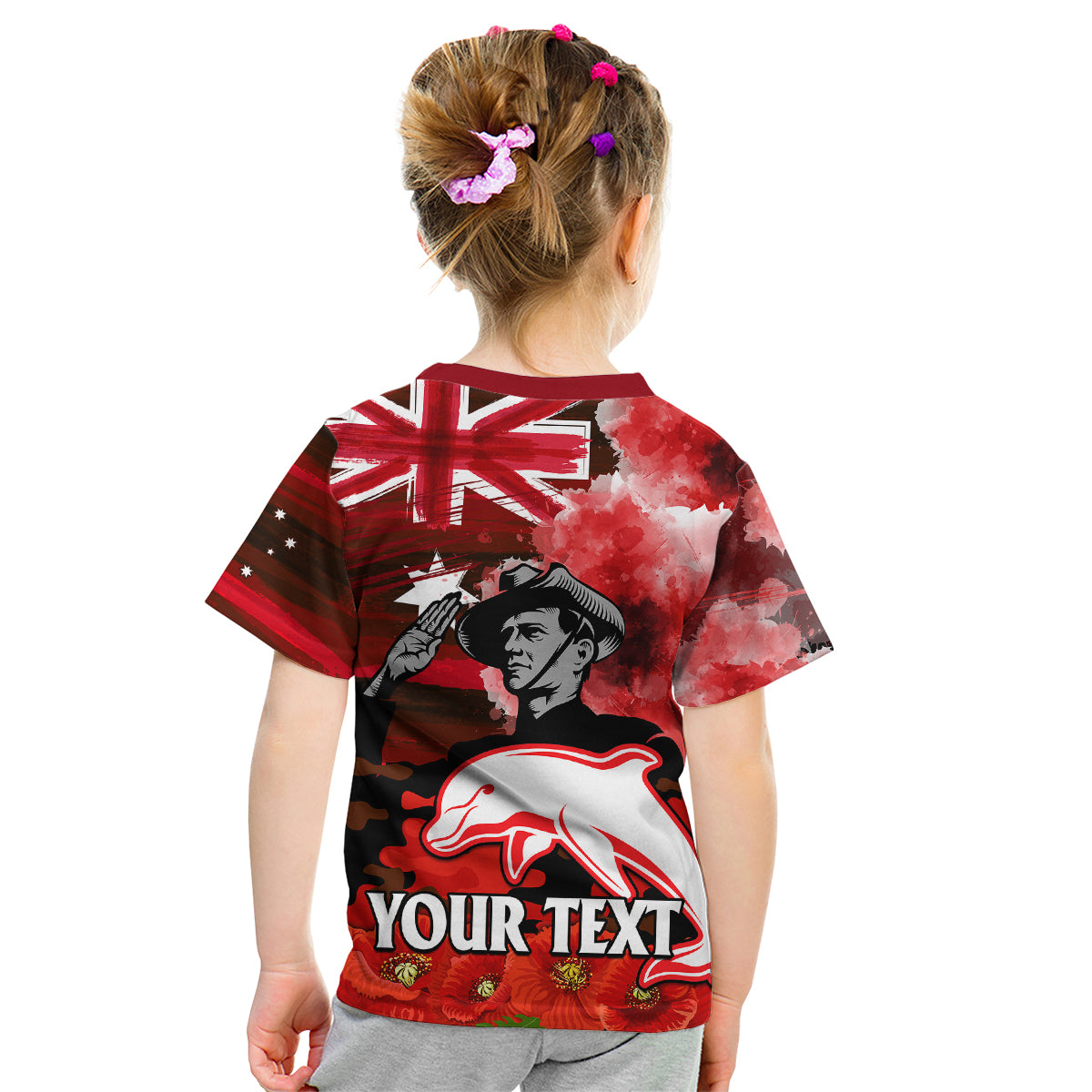 custom-personalised-anzac-dolphins-rugby-kid-t-shirt-we-shall-remember