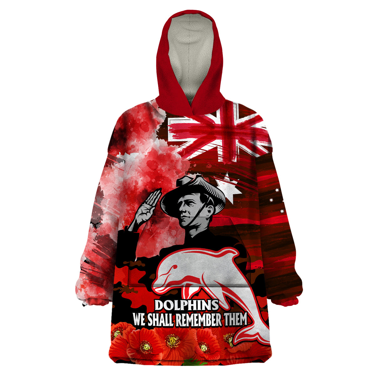 custom-personalised-anzac-dolphins-rugby-wearable-blanket-hoodie-we-shall-remember