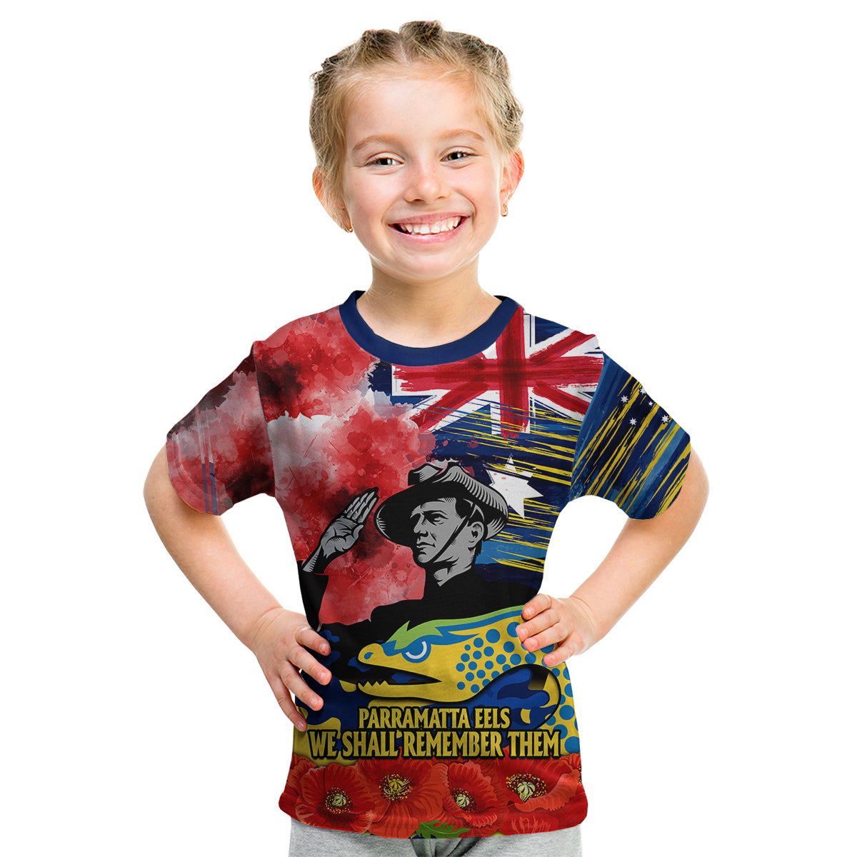 custom-personalised-anzac-eels-rugby-kid-t-shirt-we-shall-remember