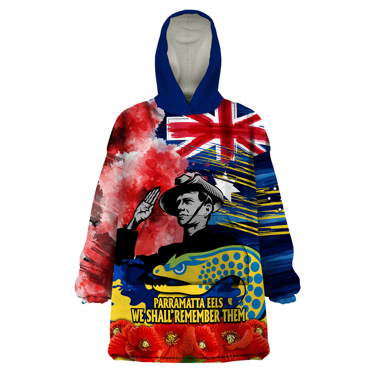 custom-personalised-anzac-eels-rugby-wearable-blanket-hoodie-we-shall-remember