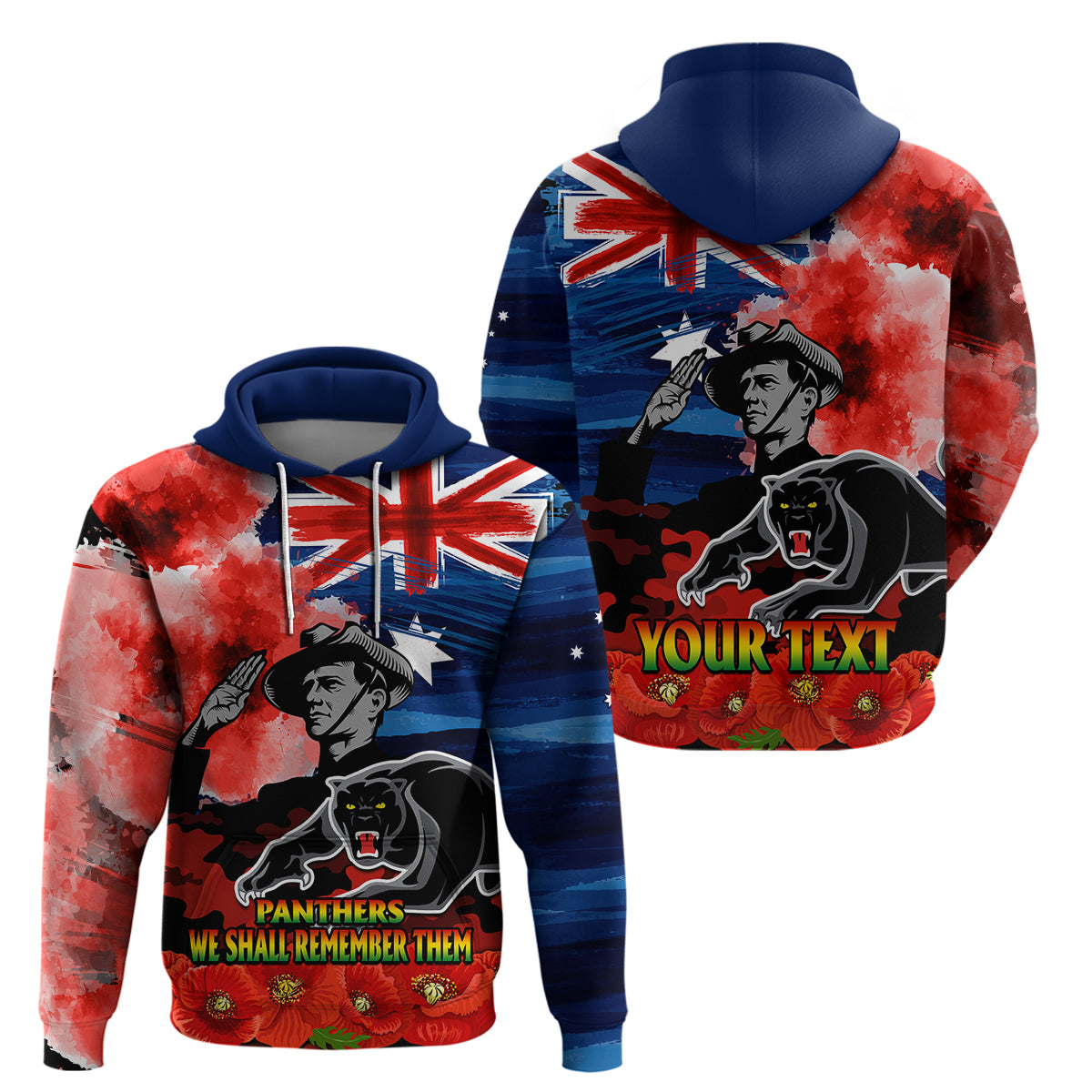 custom-personalised-anzac-panthers-rugby-hoodie-we-shall-remember