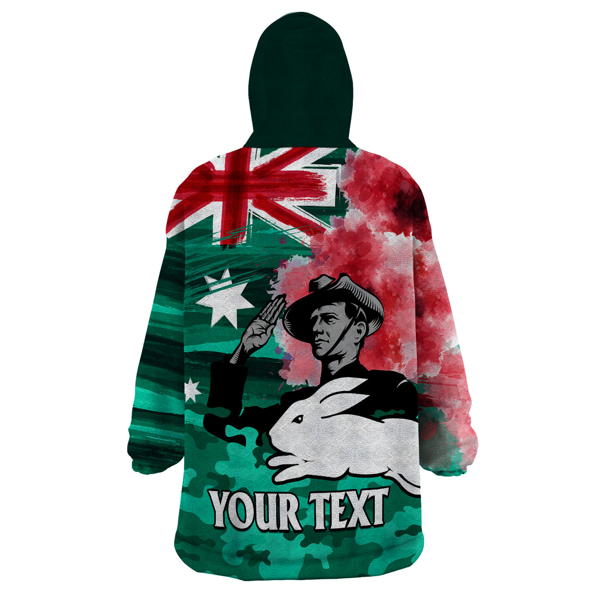 custom-personalised-anzac-rabbitohs-rugby-wearable-blanket-hoodie-we-shall-remember