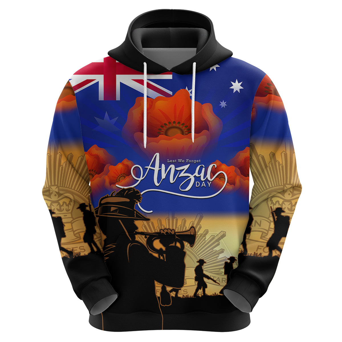 custom-personalised-aussie-anzac-hoodie-australian-army-poppy-mix-flag