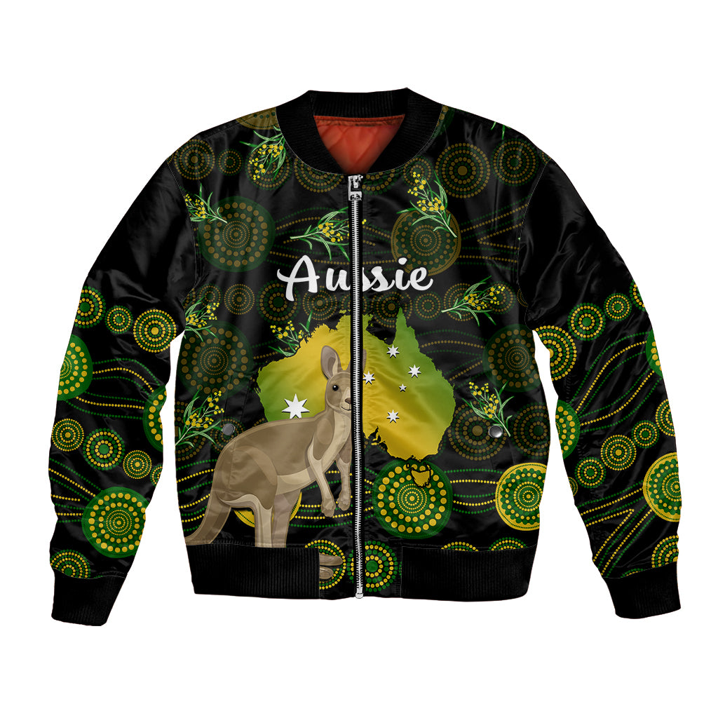 custom-personalised-australia-bomber-jacket-golden-wattle-mix-kangaroo-and-map