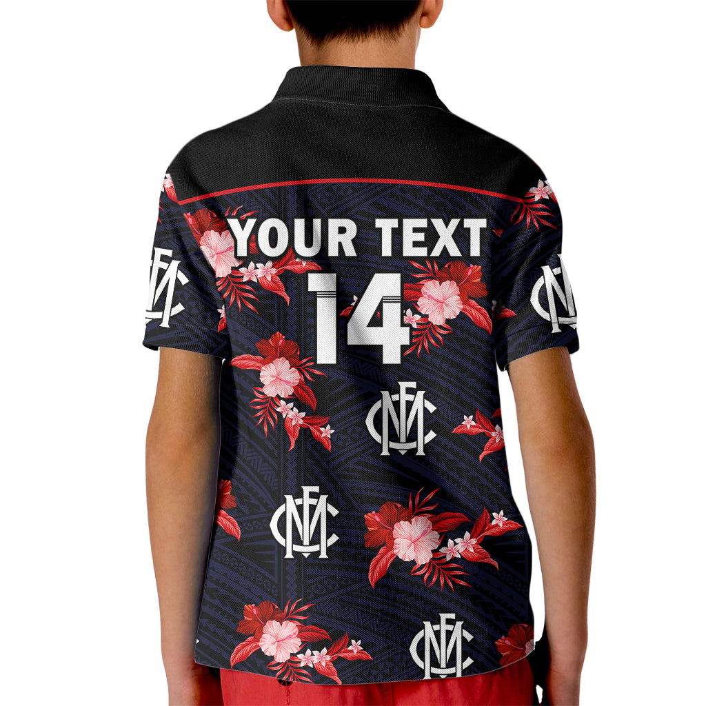 custom-text-and-number-demons-football-kid-polo-shirt-polynesian-tribal-mix-tropical-hawaiian-style