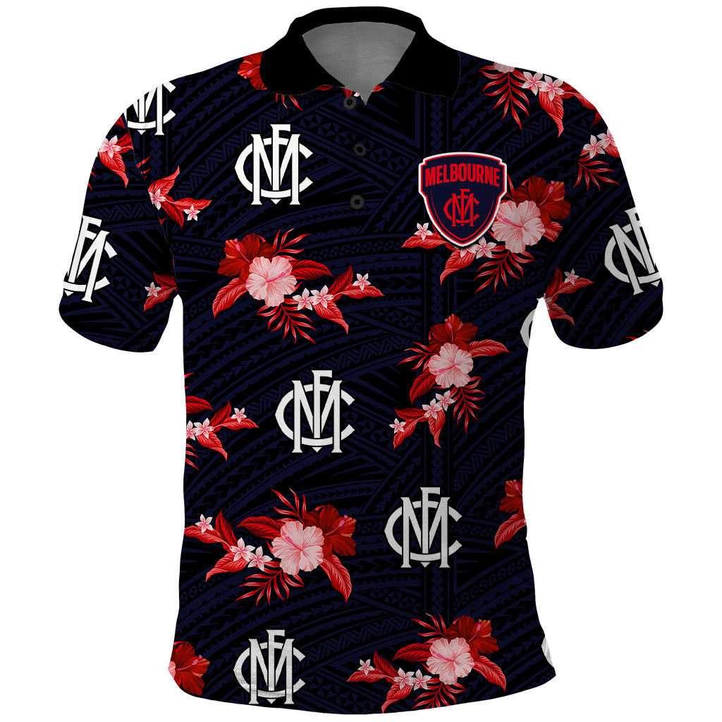 custom-text-and-number-demons-football-polo-shirt-polynesian-tribal-mix-tropical-hawaiian-style