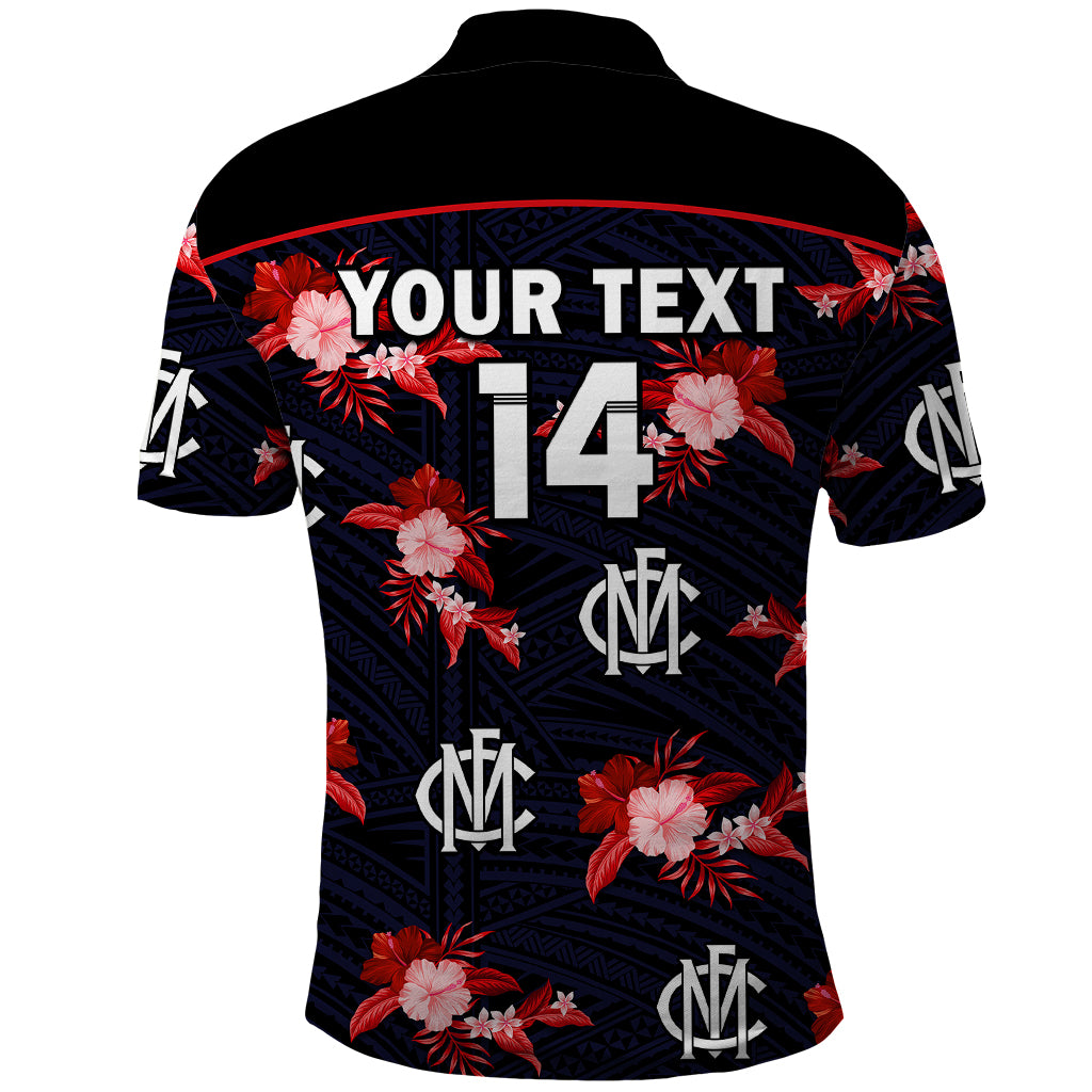 custom-text-and-number-demons-football-polo-shirt-polynesian-tribal-mix-tropical-hawaiian-style