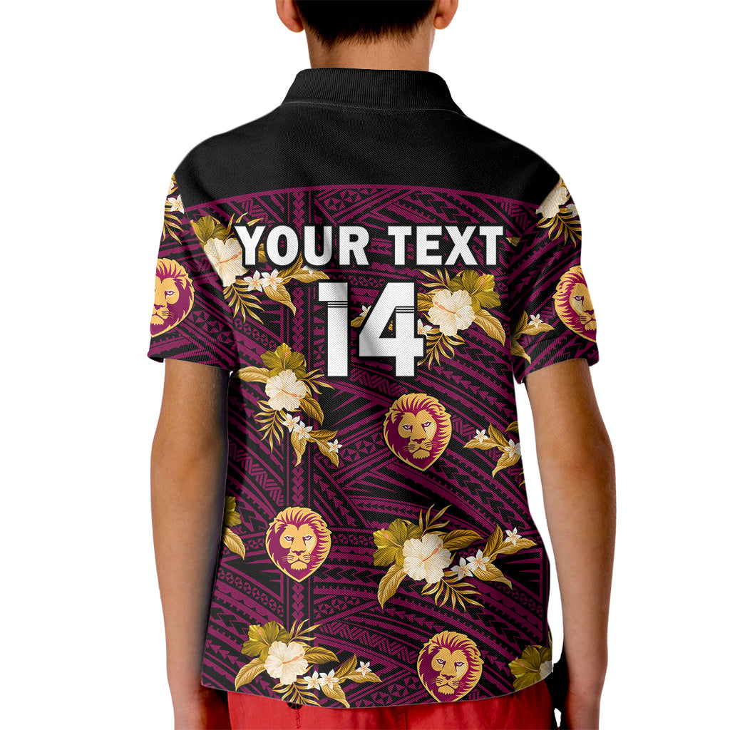 custom-text-and-number-brisbane-lions-football-kid-polo-shirt-polynesian-tribal-mix-tropical-hawaiian-style