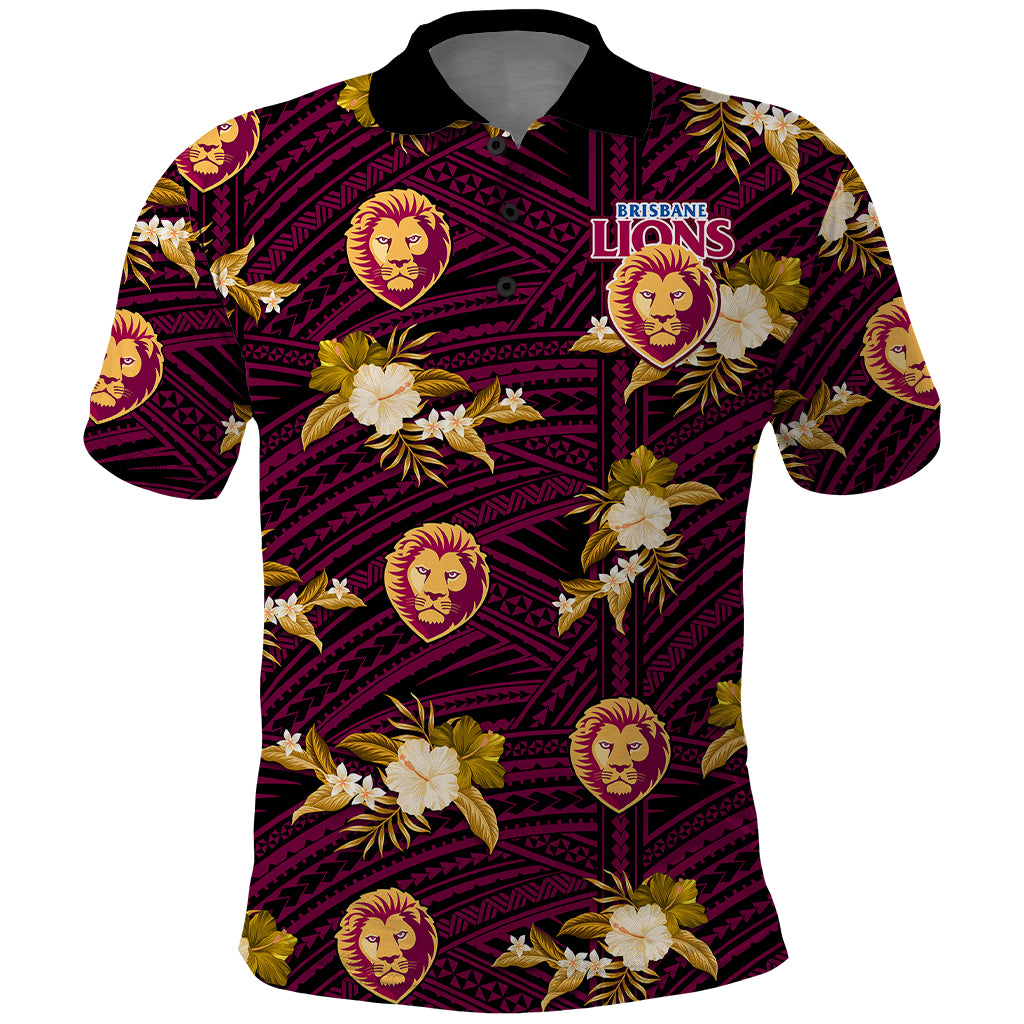 custom-text-and-number-brisbane-lions-football-polo-shirt-polynesian-tribal-mix-tropical-hawaiian-style