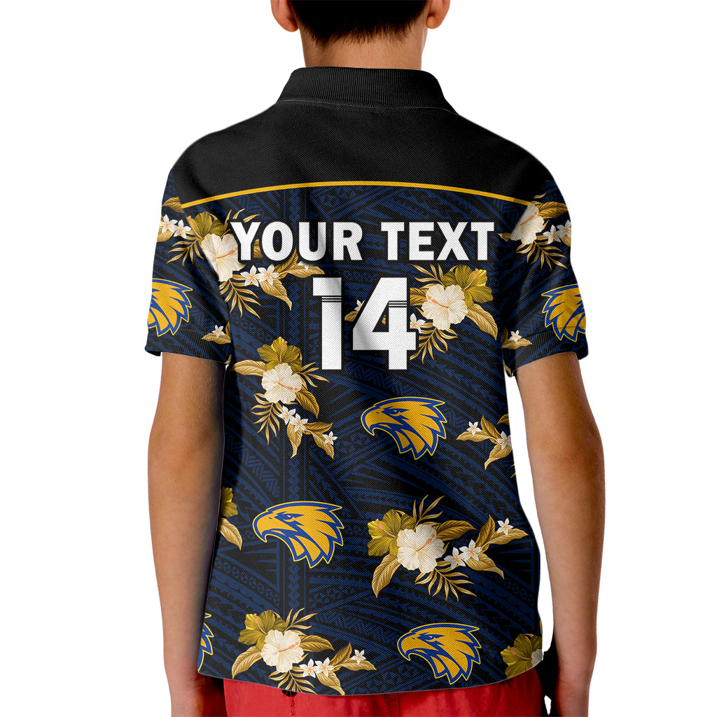 custom-text-and-number-eagles-football-kid-polo-shirt-west-coast-polynesian-tribal-mix-tropical-hawaiian-style