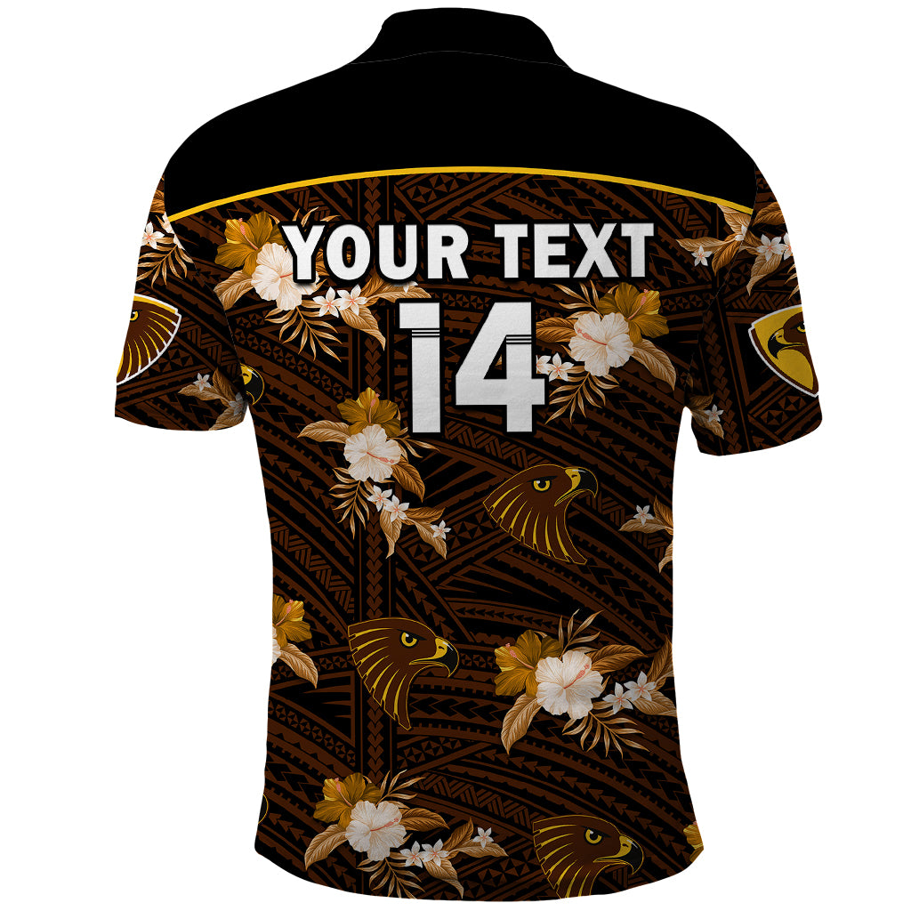 custom-text-and-number-hawthorn-football-polo-shirt-hawks-polynesian-tribal-mix-tropical-hawaiian-style