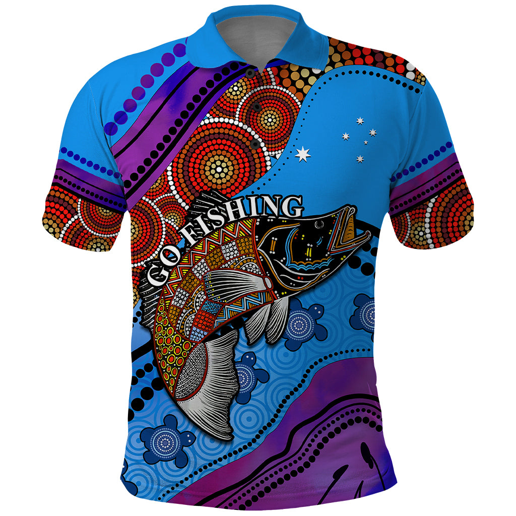 custom-personalised-australia-polo-shirt-go-fishing-aboriginal-art