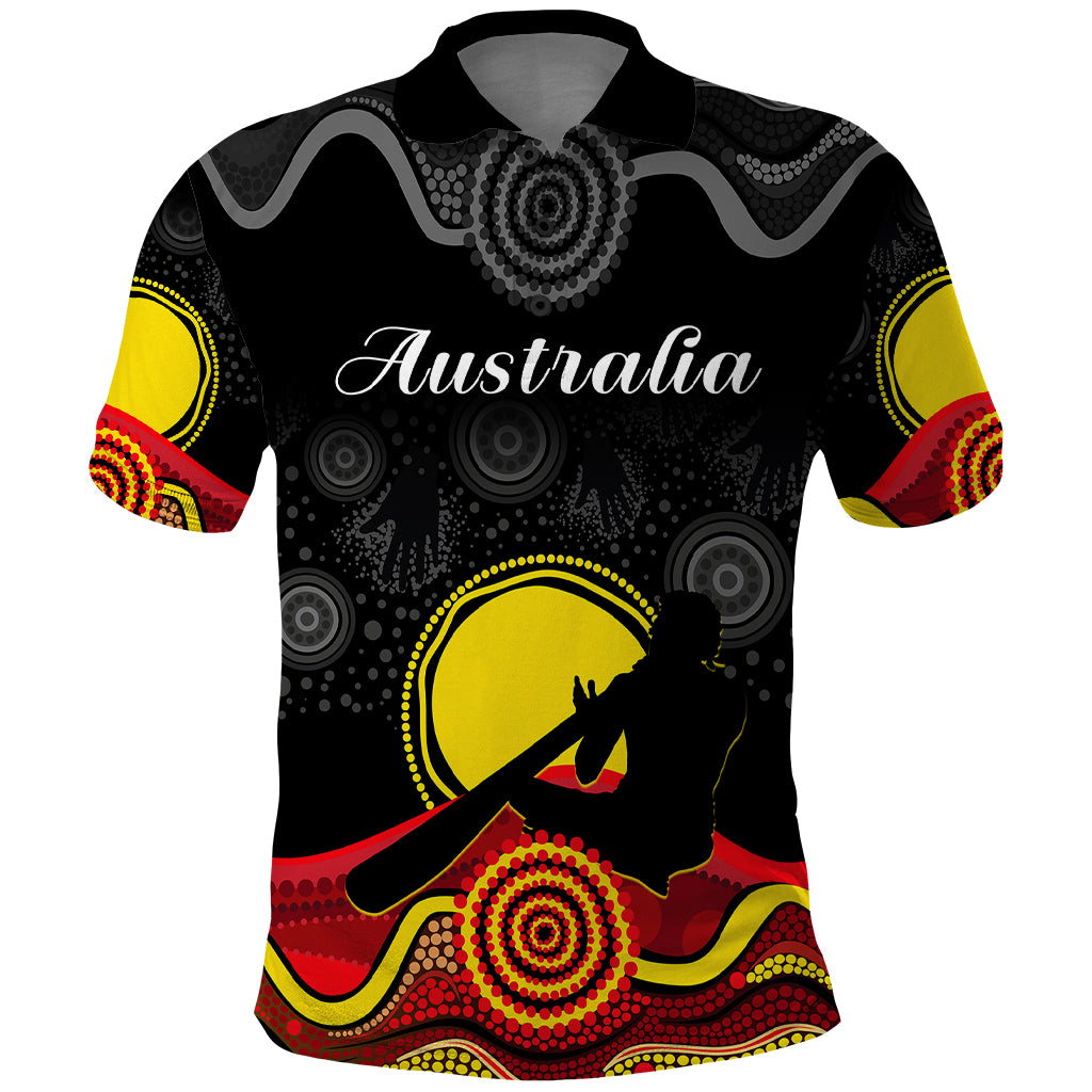 custom-personalised-australian-indigenous-polo-shirt-didgeridoo-man-circle-aboriginal-art