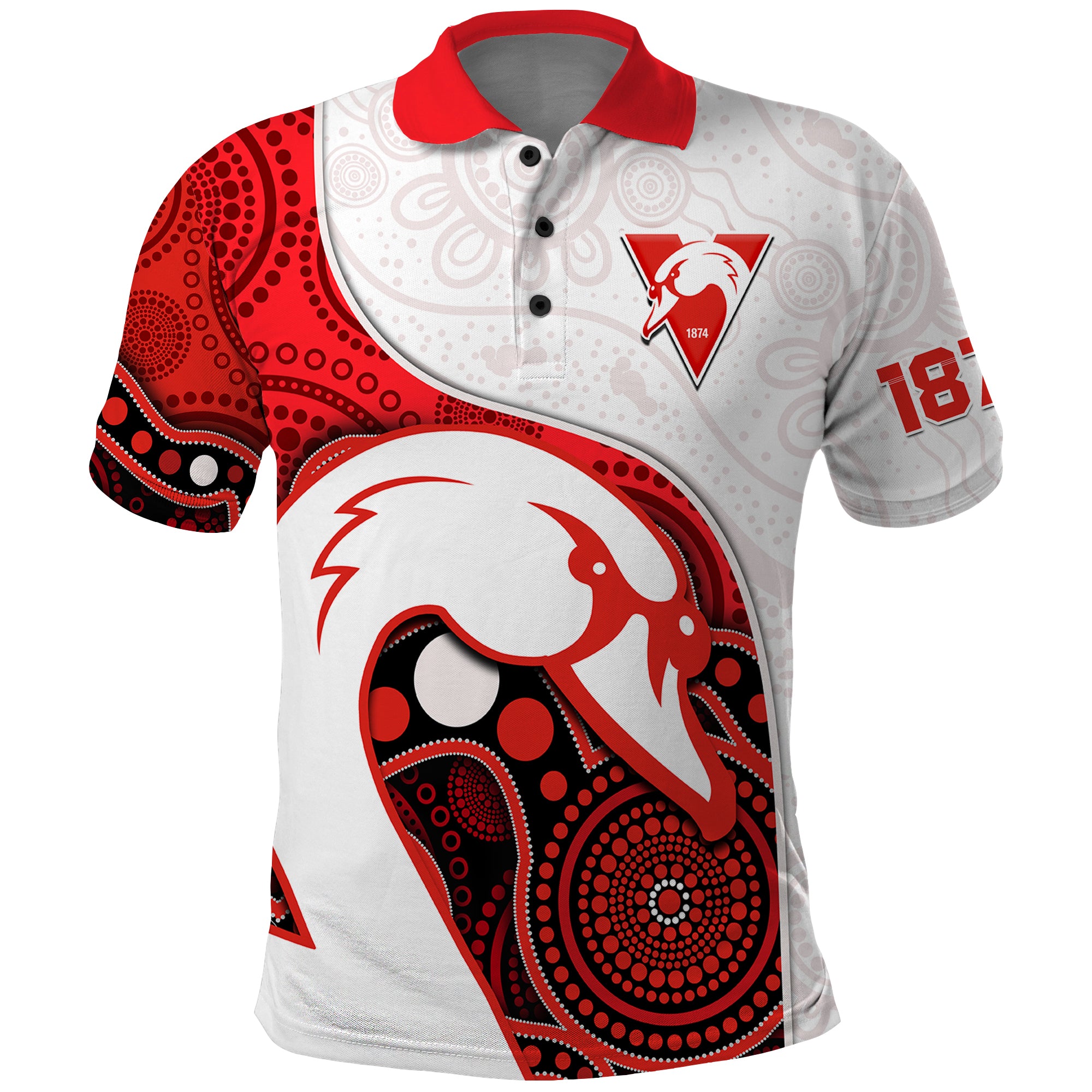 swans-football-polo-shirt-go-swannies-indigenous-art