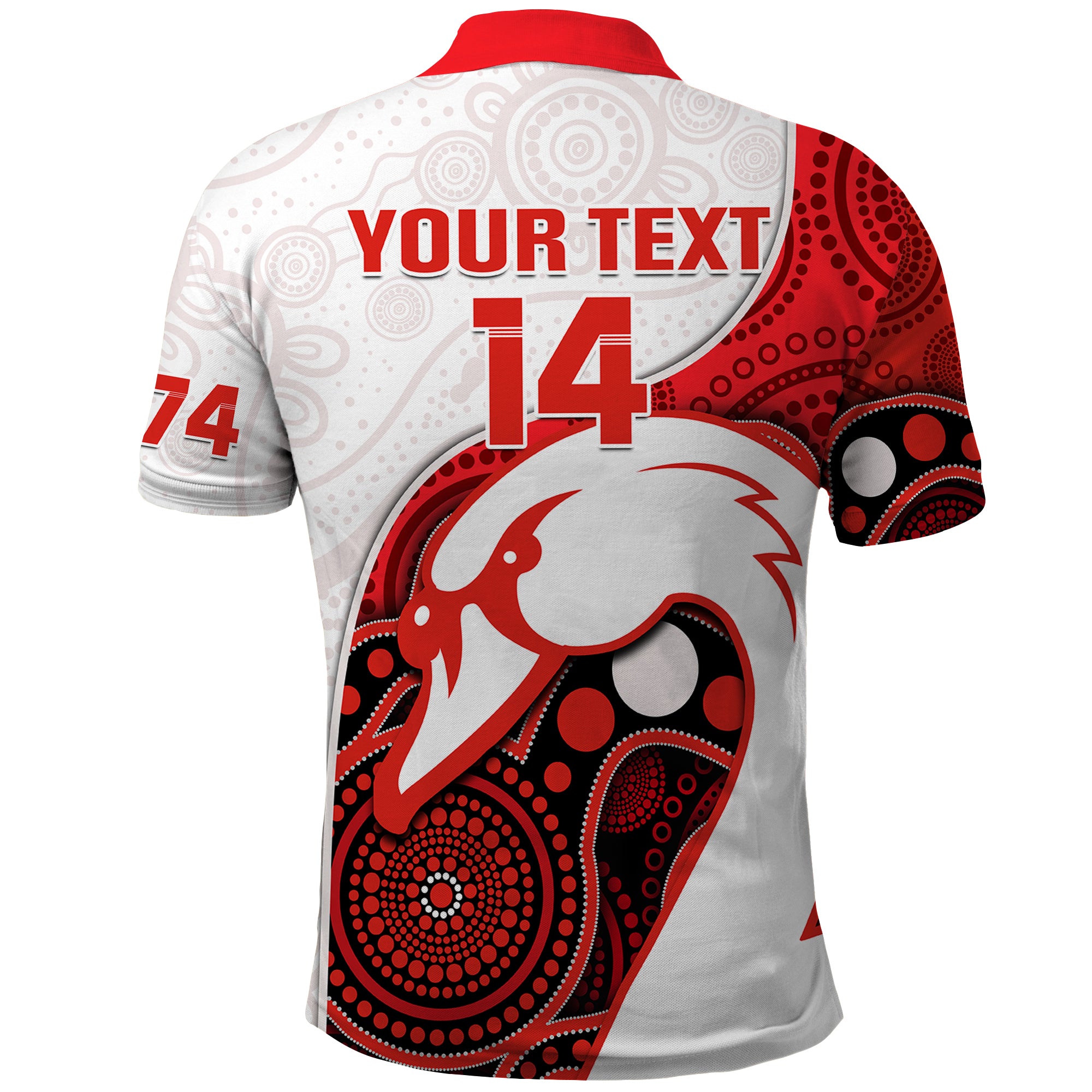 custom-text-and-number-swans-football-polo-shirt-go-swannies-indigenous-art