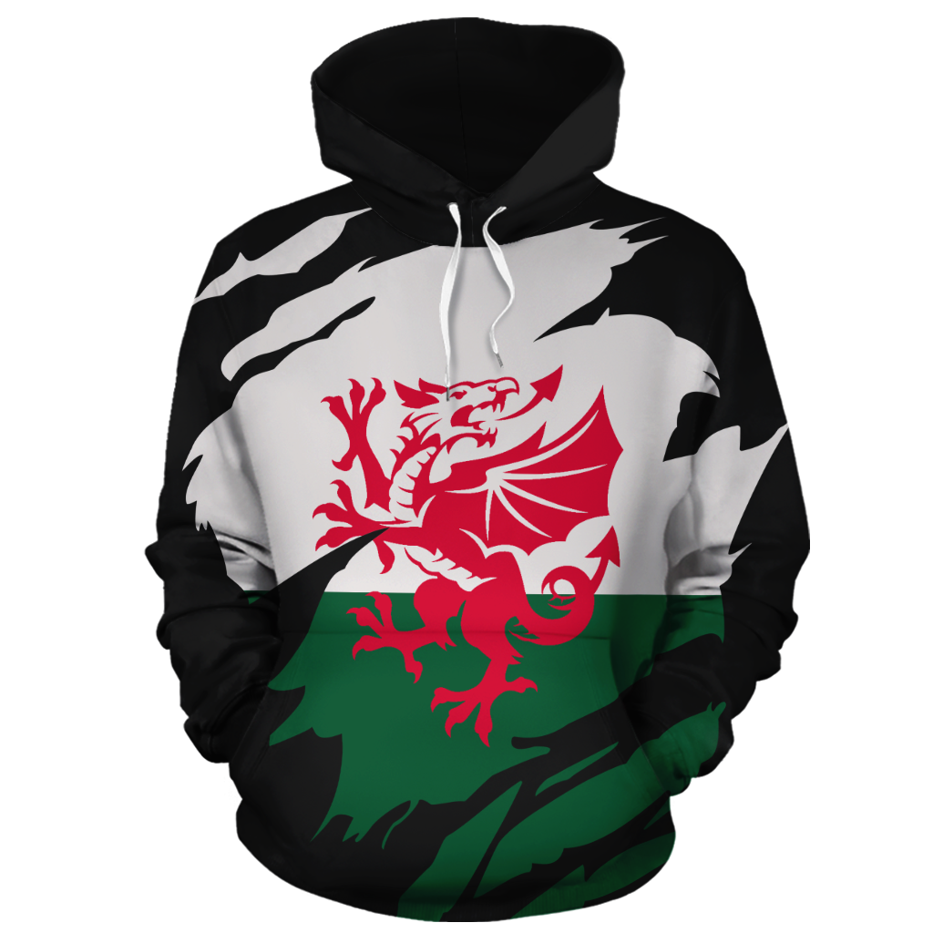 Wales In Me All Over Hoodie