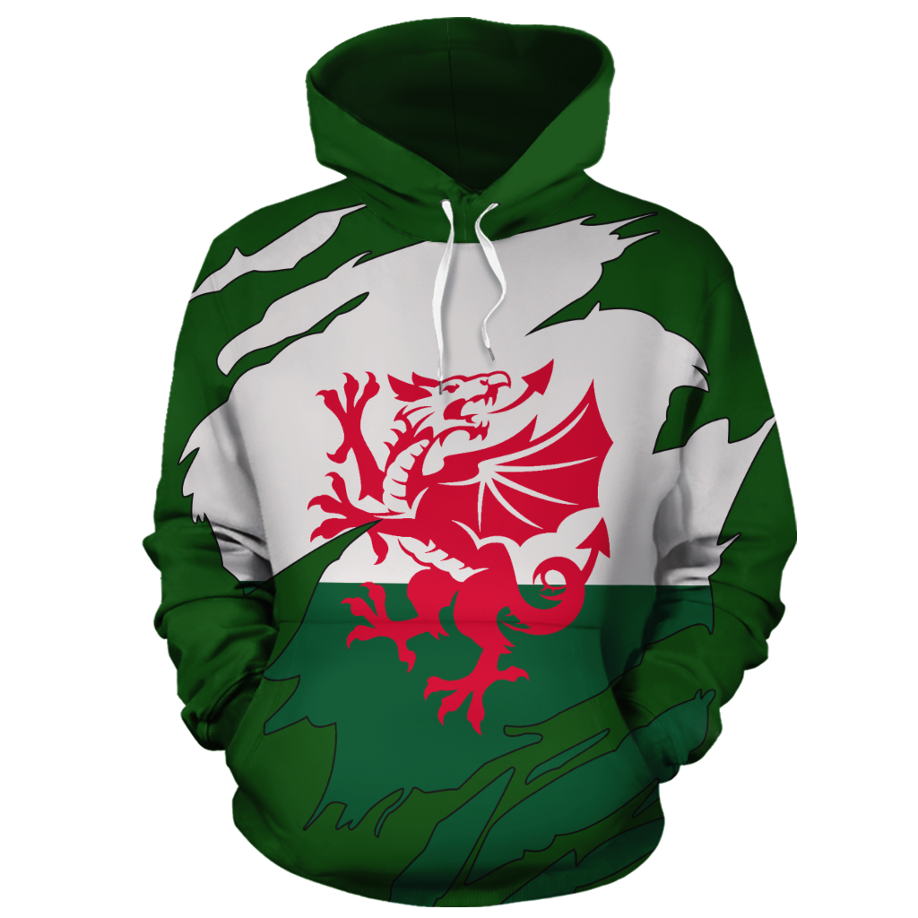 Wales In Me All Over Hoodie