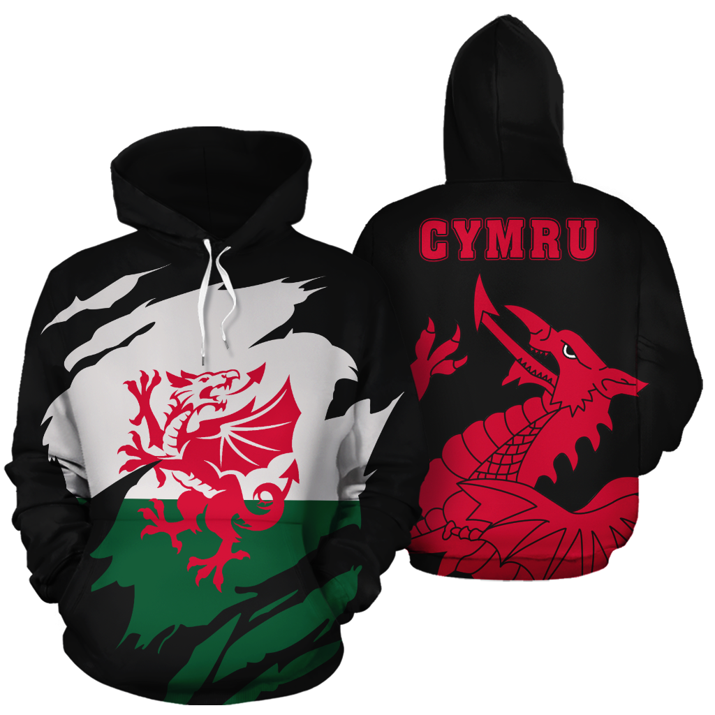 Wales In Me All Over Hoodie