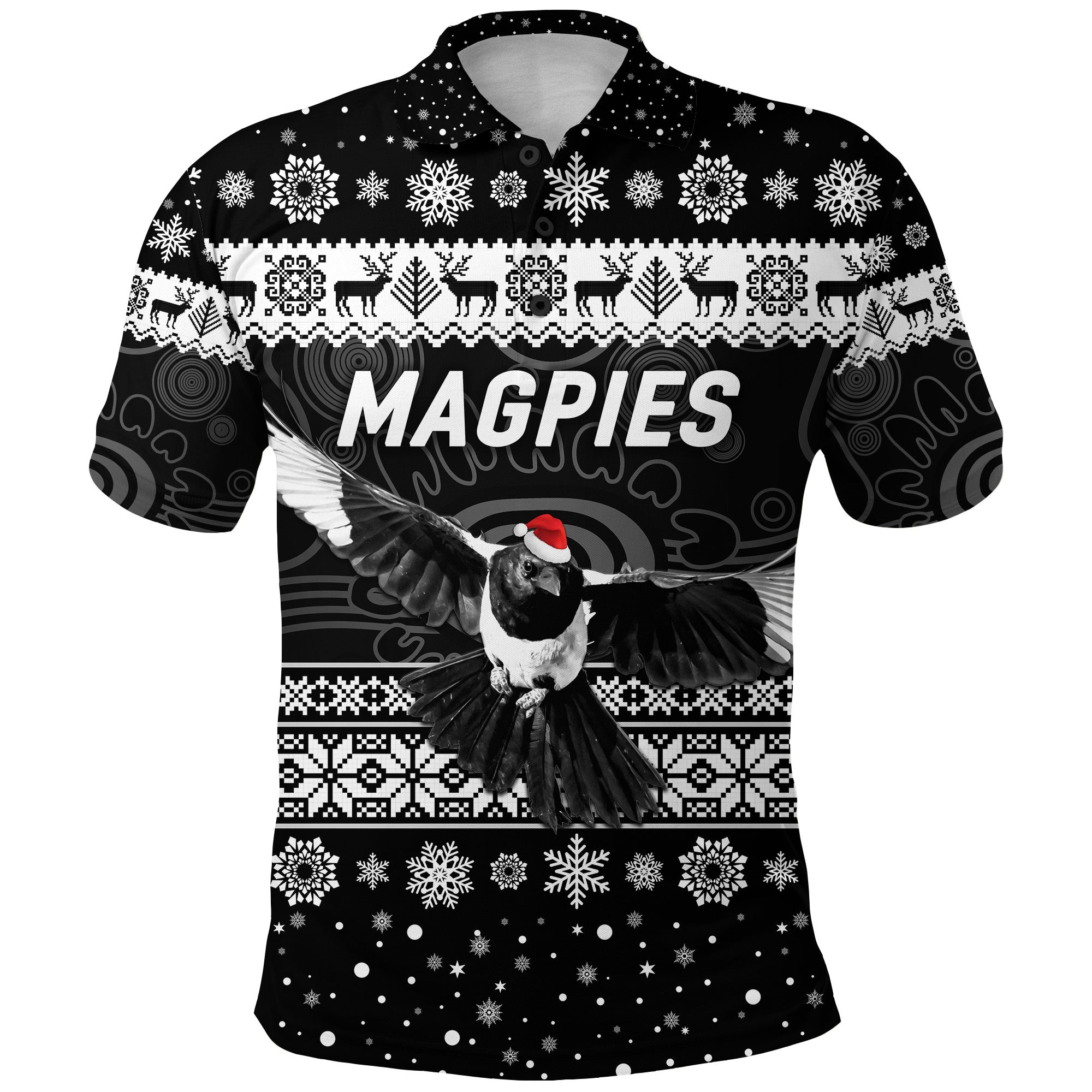 collingwood-magpies-polo-shirt-christmas-simple-style