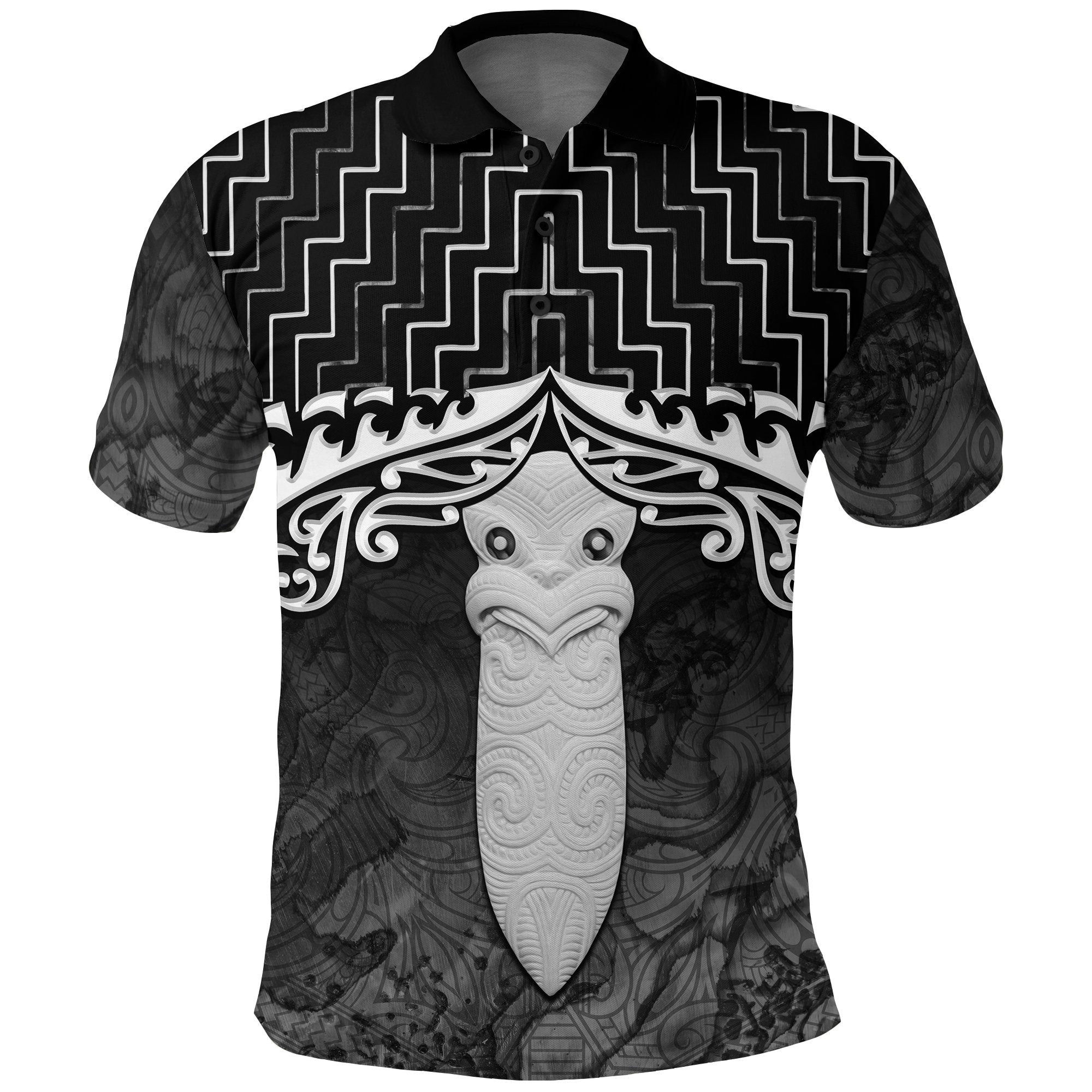 new-zealand-maori-polo-shirt-poutama-taiaha-mauri-golf-shirt-black