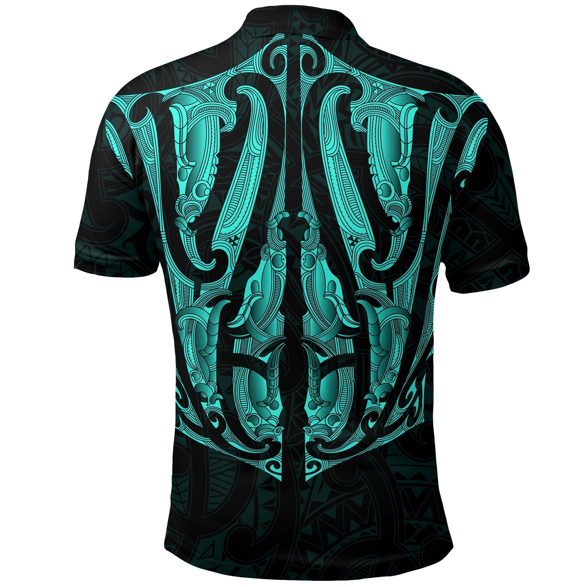 maori-ta-moko-polo-shirt-new-zealand-turquoise