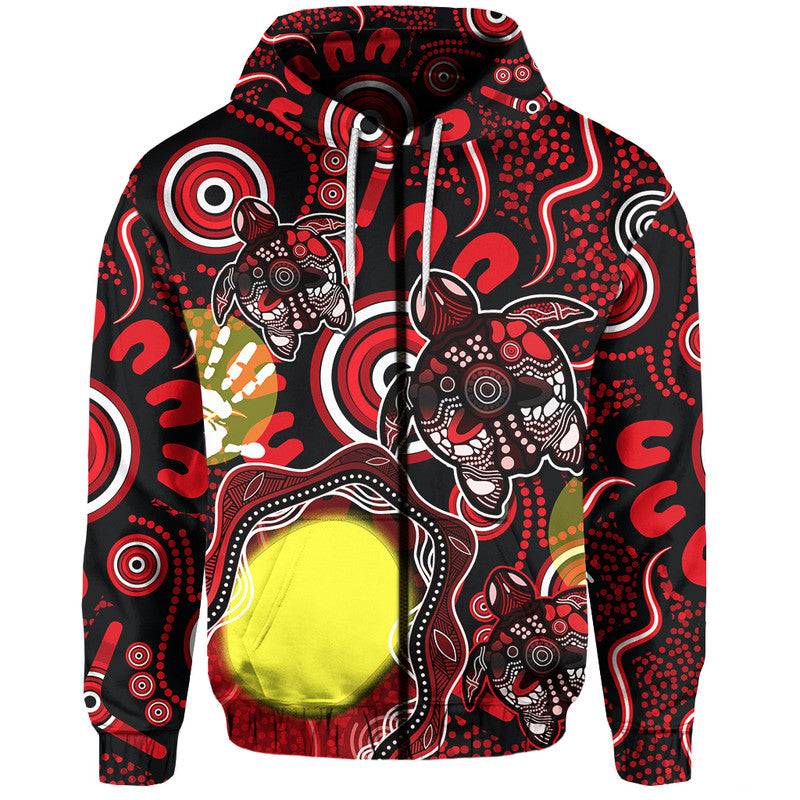 custom-personalised-aboriginal-flag-naidoc-turtle-hoodie