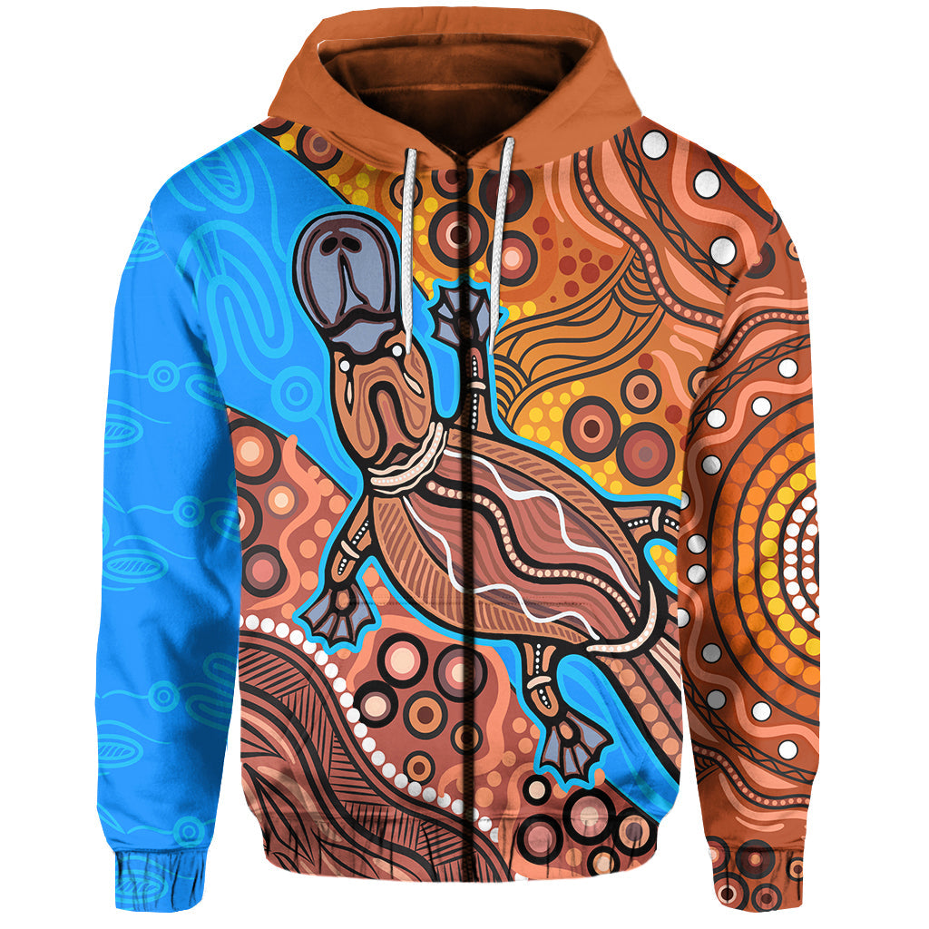 aboriginal-platypus-zip-hoodie-tribal-no-5