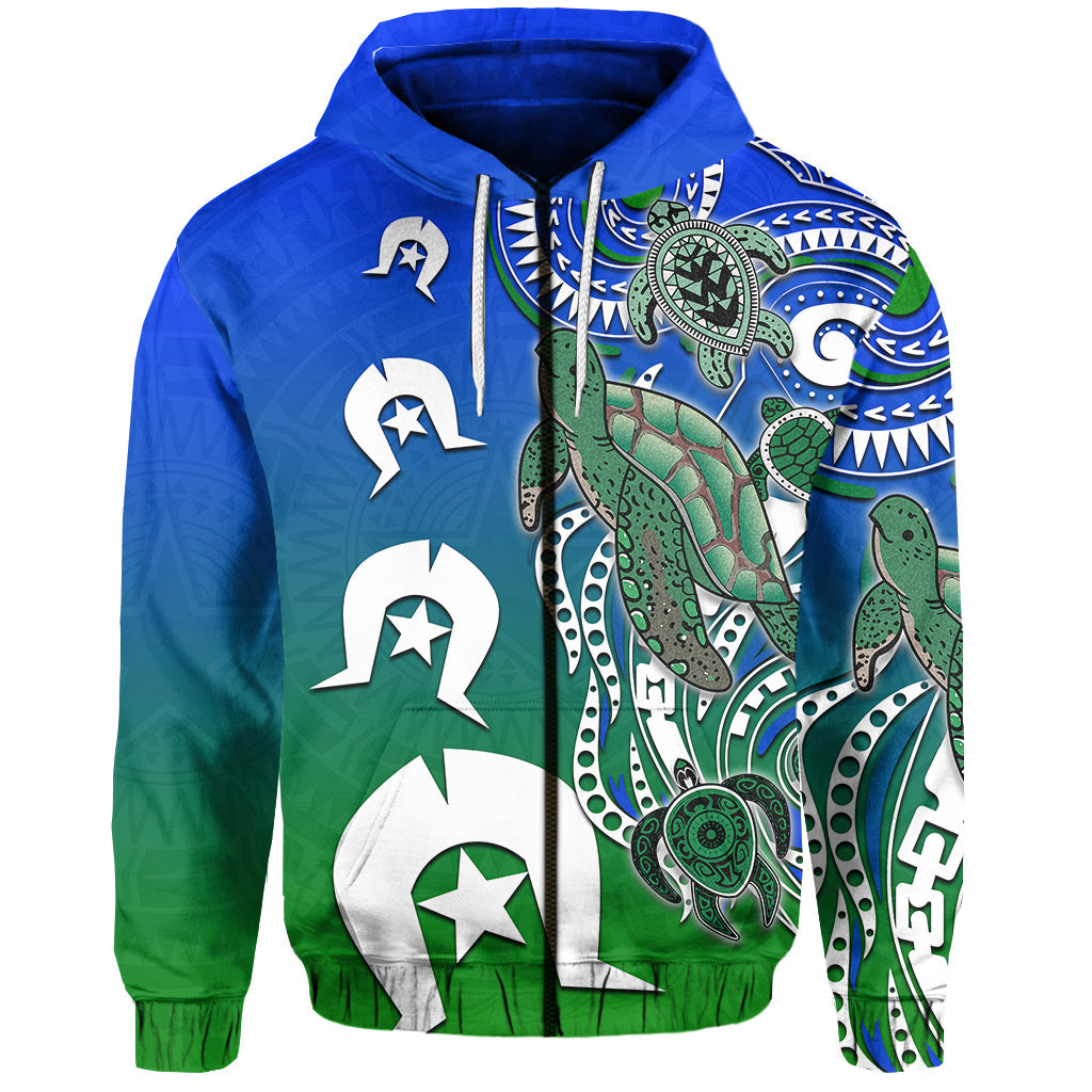 custom-personalised-torres-strait-islanders-zip-hoodie-turtle