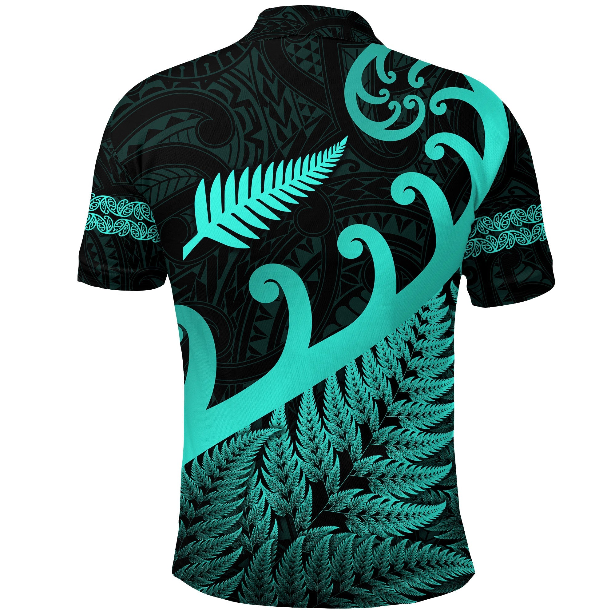 new-zealand-rugby-maori-polo-shirt-silver-fern-koru-vibes-turquoise