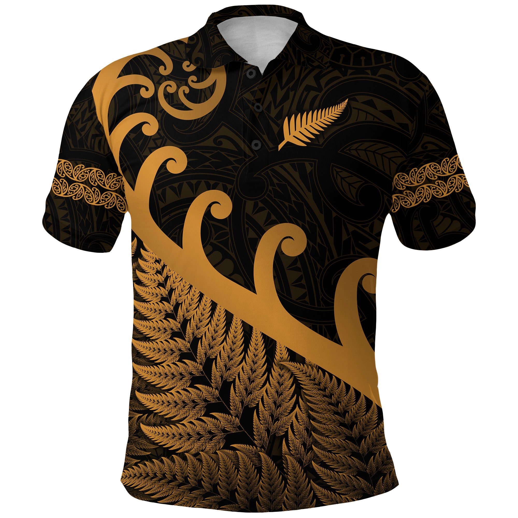 new-zealand-rugby-maori-polo-shirt-silver-fern-koru-vibes-gold