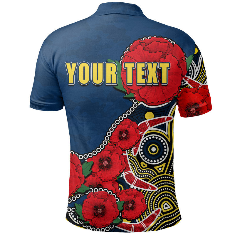 custom-personalised-anzac-day-nrl-cowboys-army-mix-aboriginal-polo-shirt