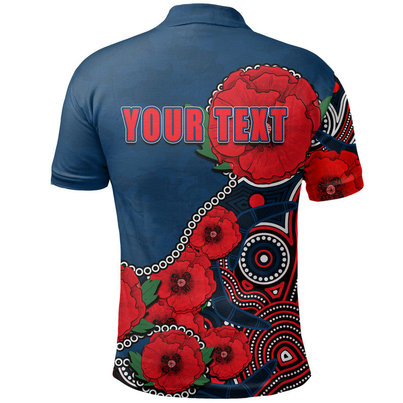 custom-personalised-anzac-day-nrl-roosters-army-mix-aboriginal-polo-shirt