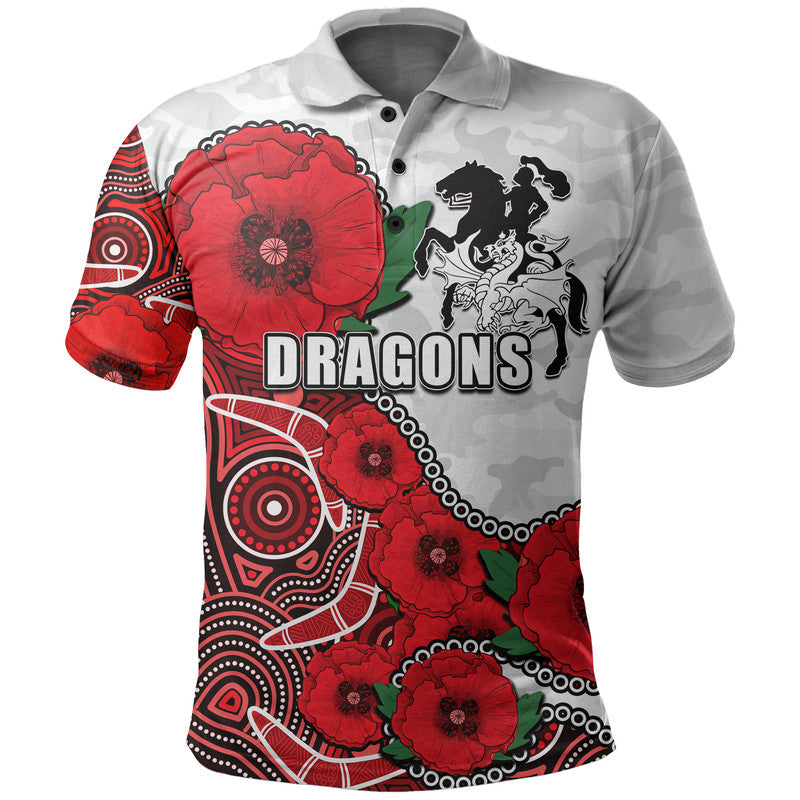 custom-personalised-anzac-day-nrl-dragons-army-mix-aboriginal-polo-shirt