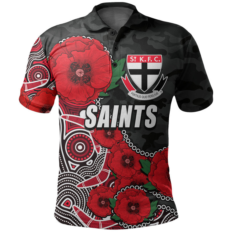 custom-personalised-anzac-day-afl-saints-army-mix-aboriginal-polo-shirt