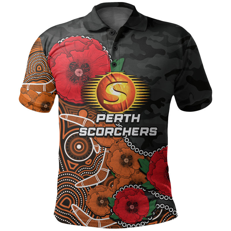 custom-personalised-anzac-day-perth-scorchers-army-mix-aboriginal-polo-shirt