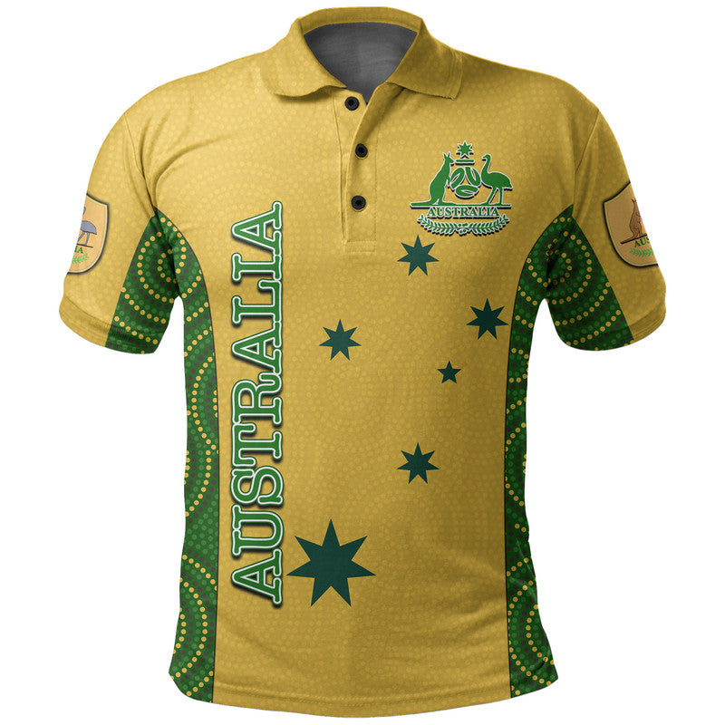 custom-personalised-and-number-australia-soccer-polo-shirt-aboriginal-dot-patterns