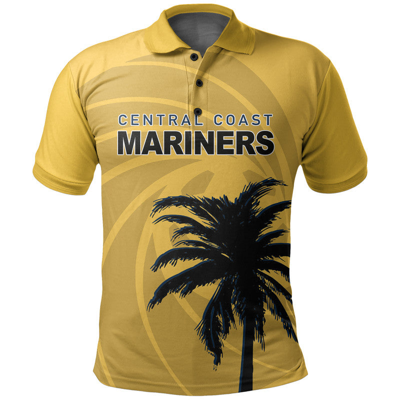 custom-personalised-and-number-mariners-football-polo-shirt-yellow-simple-style