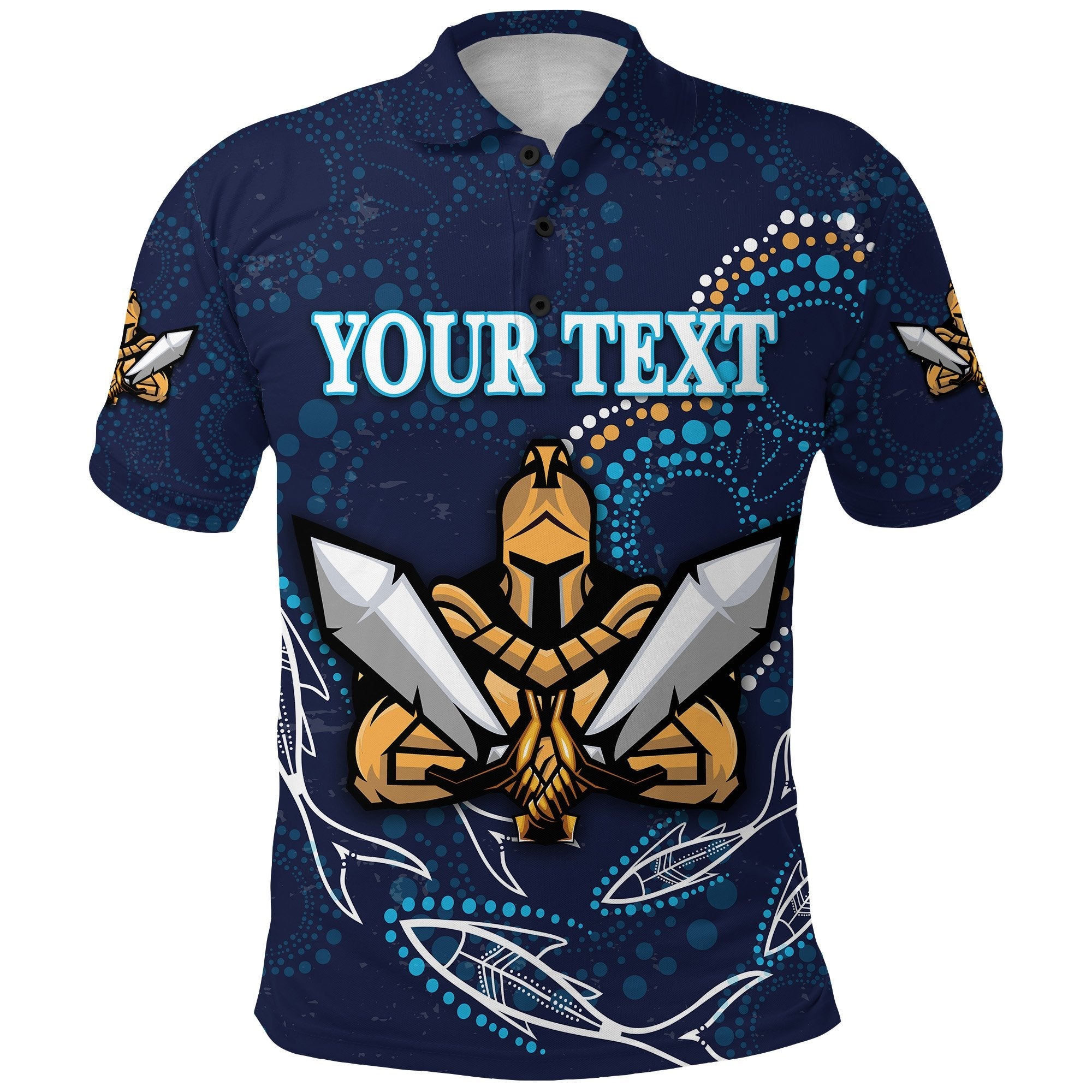 custom-personalised-gold-coast-polo-shirt-titans-gladiator-indigenous