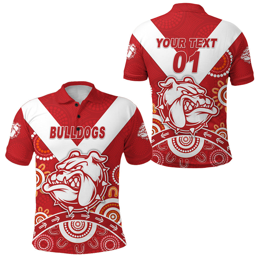 custom-personalised-south-fremantle-football-club-polo-shirt-bulldogs-indigenous-version-red-custom-text-and-number