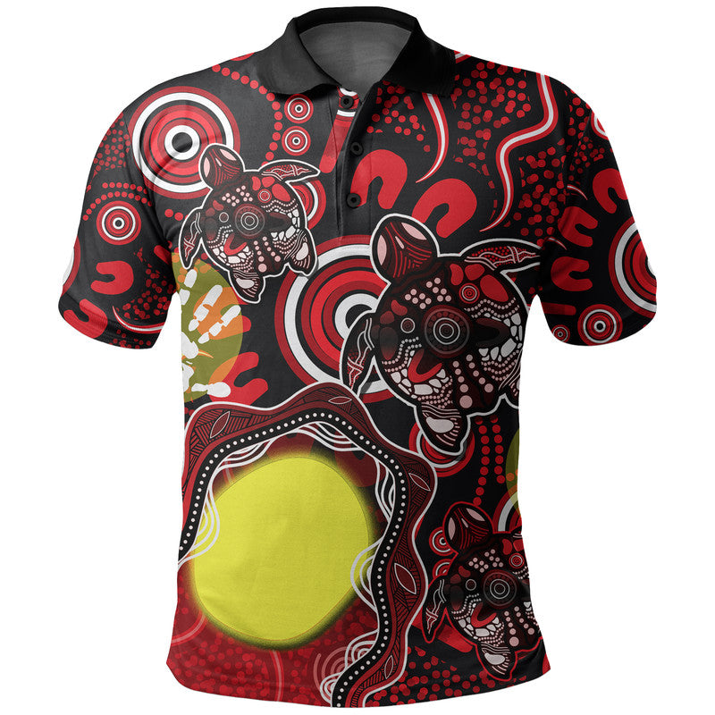 custom-personalised-aboriginal-flag-naidoc-turtle-polo-shirt