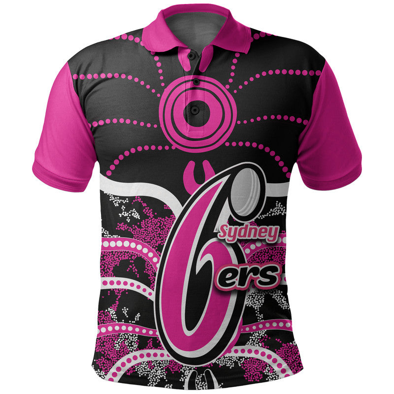 custom-personalised-and-number-sydney-sixers-polo-shirt-cricket-dot-aboriginal