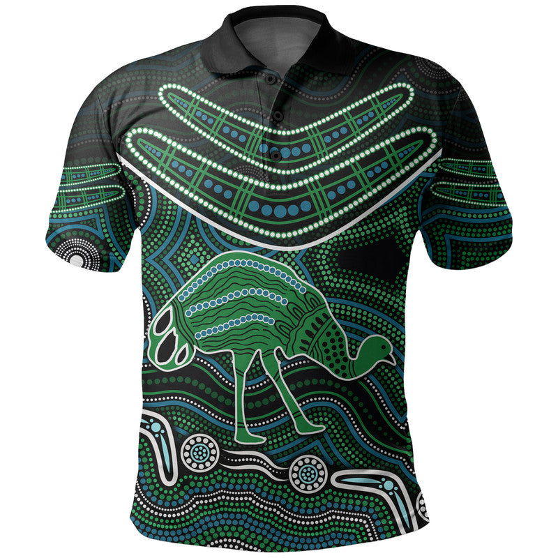 custom-personalised-emu-aboriginal-boomerang-polo-shirt-no3