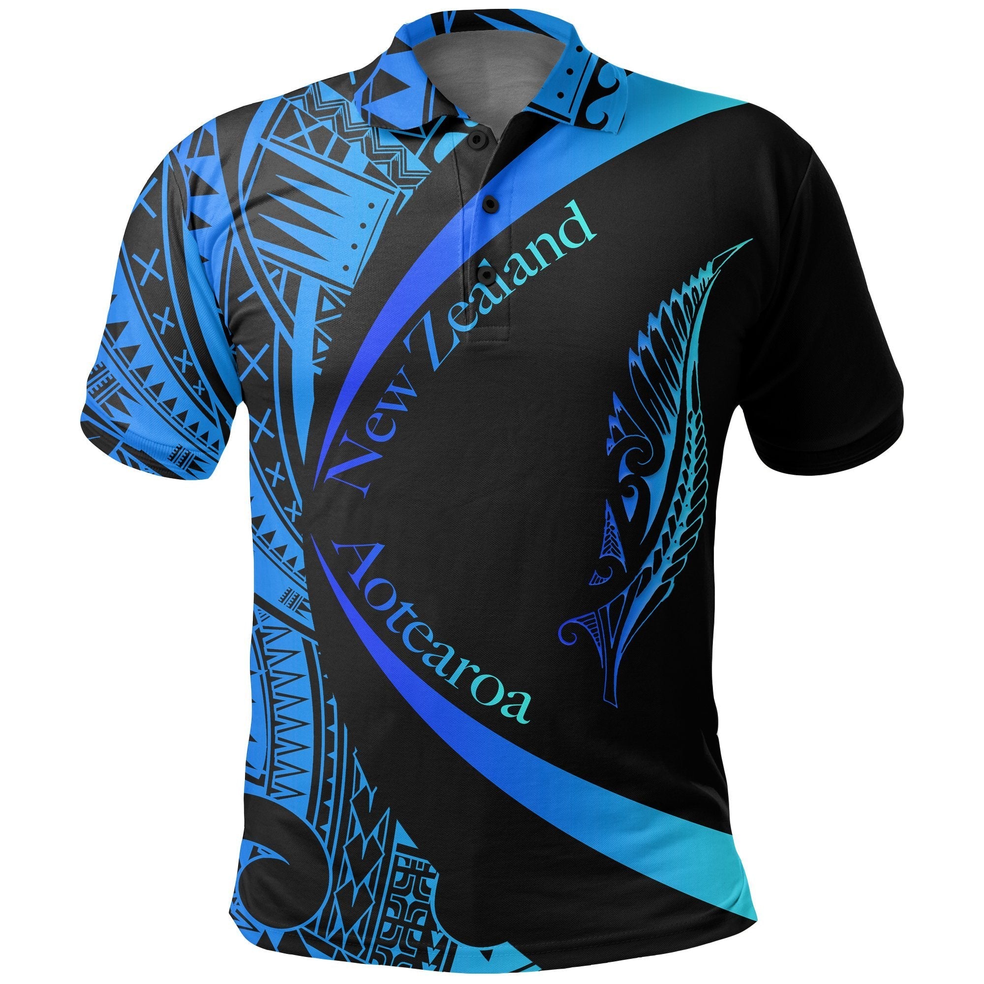 new-zealand-silver-fern-polo-shirt-maori-tattoo-circle-style-blue